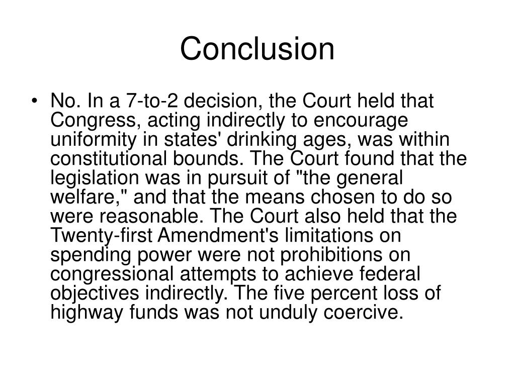 PPT South Dakota v. Dole PowerPoint Presentation, free download ID