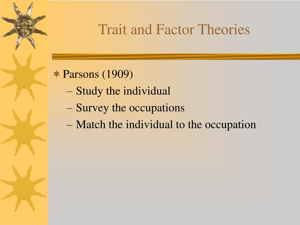 PPT Trait and Factor Theories PowerPoint Presentation, free download