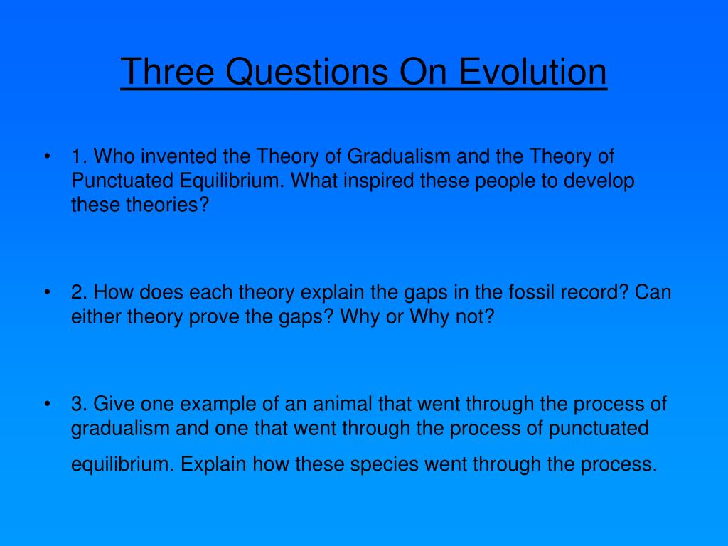 PPT - Punctuated Equilibrium Theory Versus Gradualism Theory PowerPoint