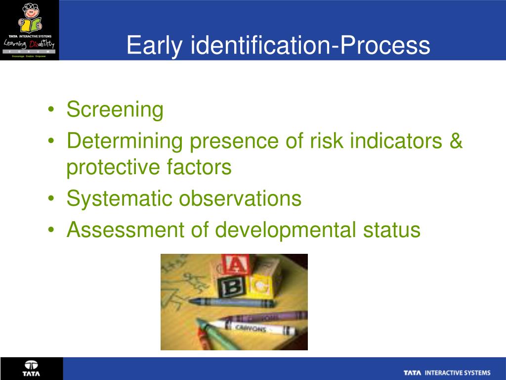 PPT ROLE OF ASSESSMENTS IN EARLY IDENTIFICATION & INTERVENTION