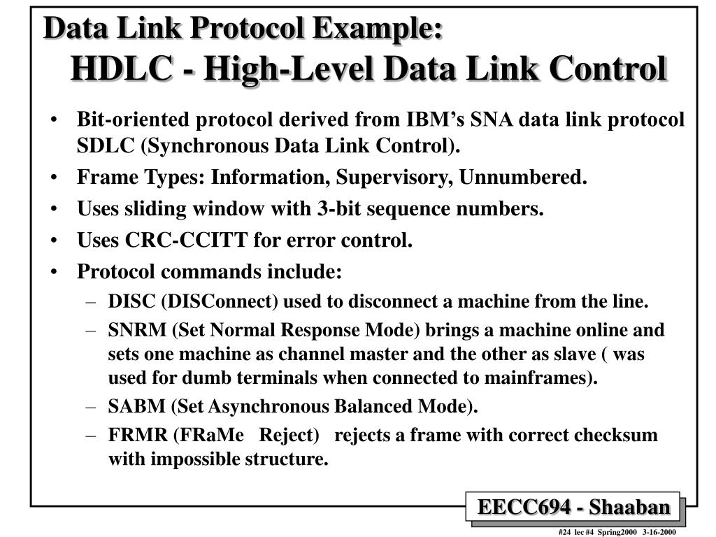 PPT Data Link Layer Flow Control StopandWait Data Link Protocols