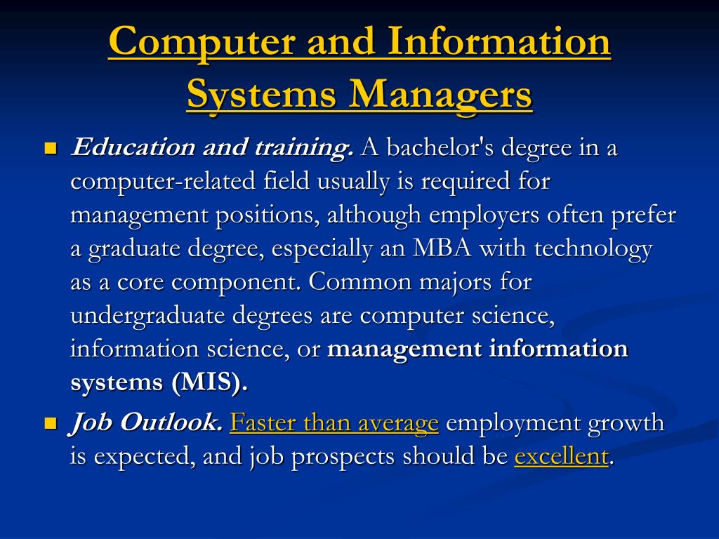 PPT The MIS Major at UNC Charlotte Management Information Systems