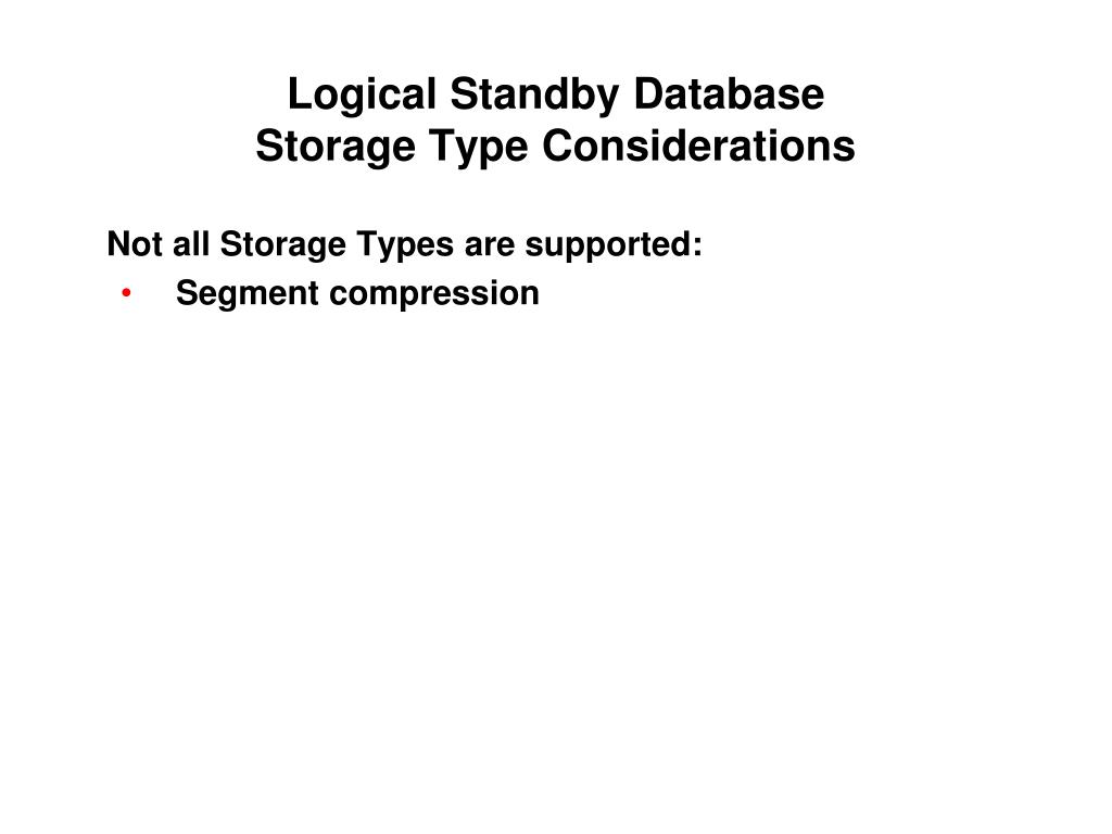 PPT Oracle10g Data Guard Overview / Logical Standby Bill Sutton SAIC