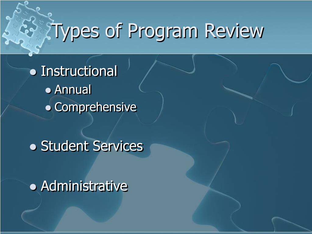 PPT Program Review for Academic and Administrative Departments rcc