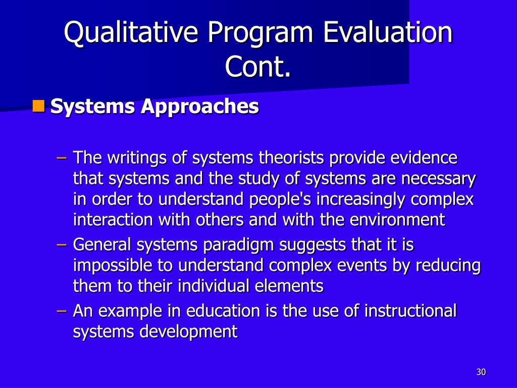 PPT Needs Analysis, Program Evaluation, Program Implementation