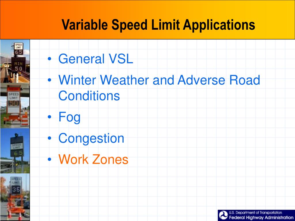 PPT Variable Speed Limits PowerPoint Presentation ID284967