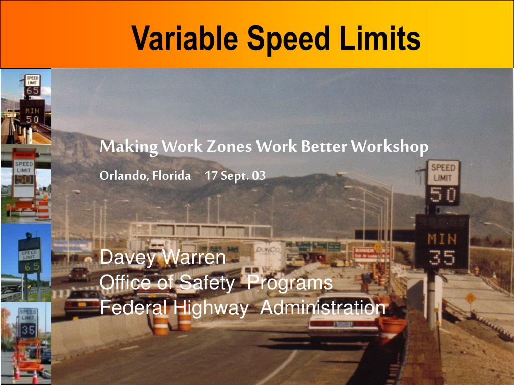 PPT Variable Speed Limits PowerPoint Presentation, free download ID