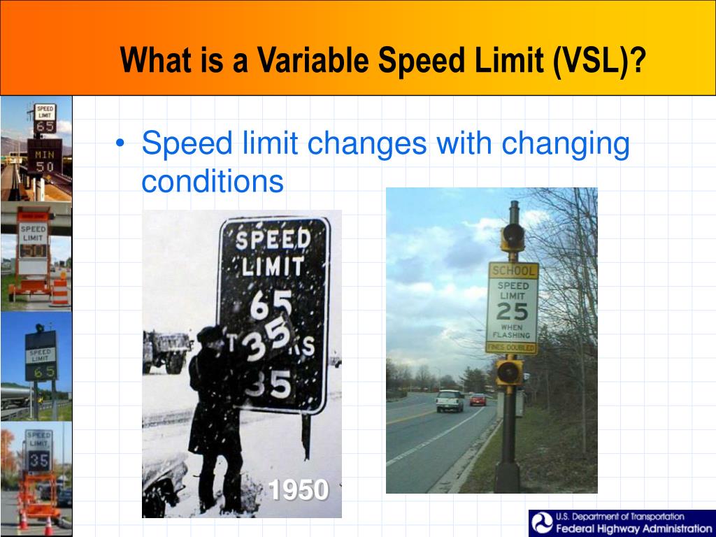 PPT Variable Speed Limits PowerPoint Presentation, free download ID