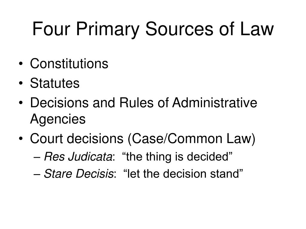 PPT Sources of Law PowerPoint Presentation, free download ID285348