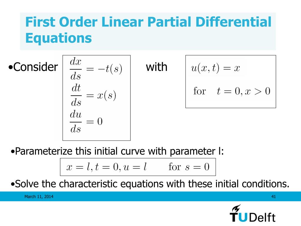 PPT First Order Partial Differential Equations PowerPoint
