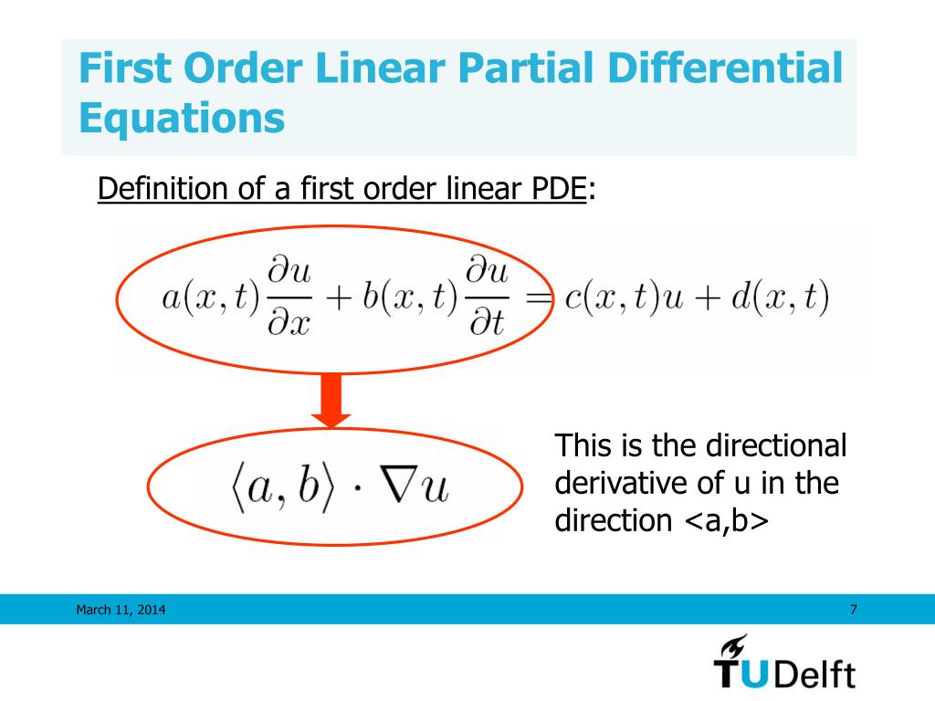 PPT First Order Partial Differential Equations PowerPoint