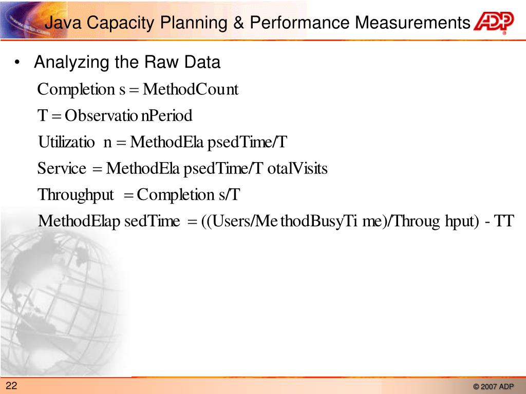 PPT Java Capacity Planning & Performance Measurements PowerPoint