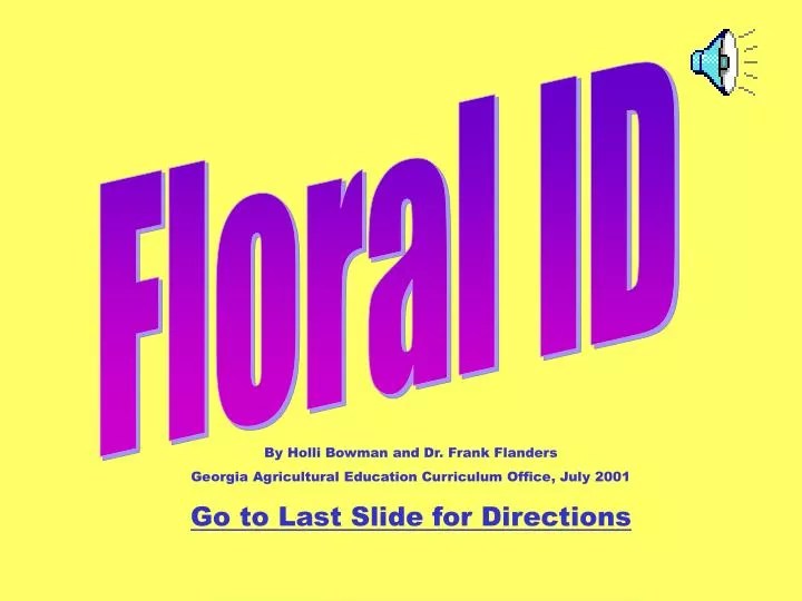 PPT Floral ID PowerPoint Presentation, free download ID28716