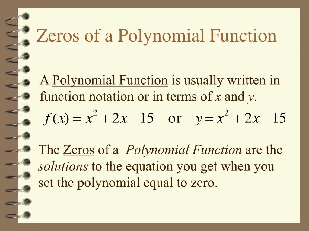 PPT Roots & Zeros of Polynomials I PowerPoint Presentation, free download ID287415