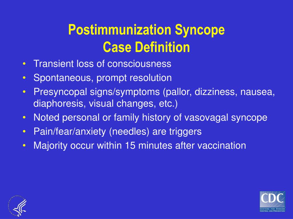 PPT COCA Conference Call Syncope as an adverse event