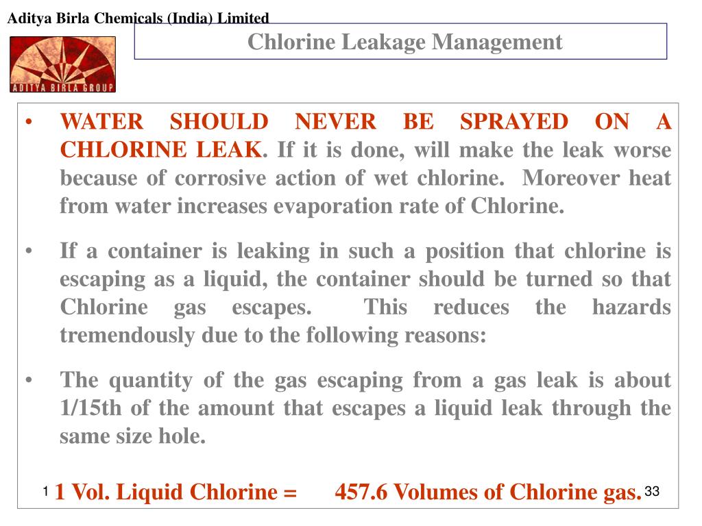 PPT SAFE HANDLING OF CHLORINE PowerPoint Presentation, free download