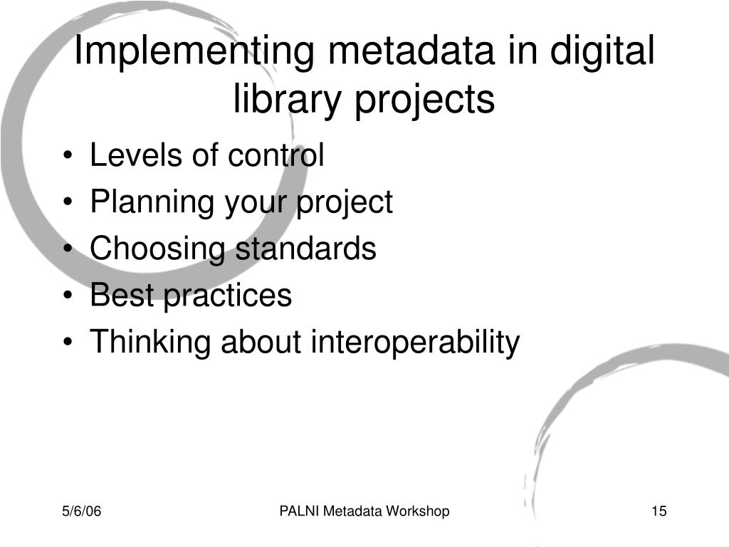 PPT Applying Digital Library Metadata Standards PowerPoint
