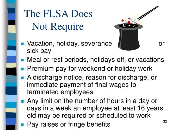 PPT Fair Labor Standards Act (FLSA) PowerPoint