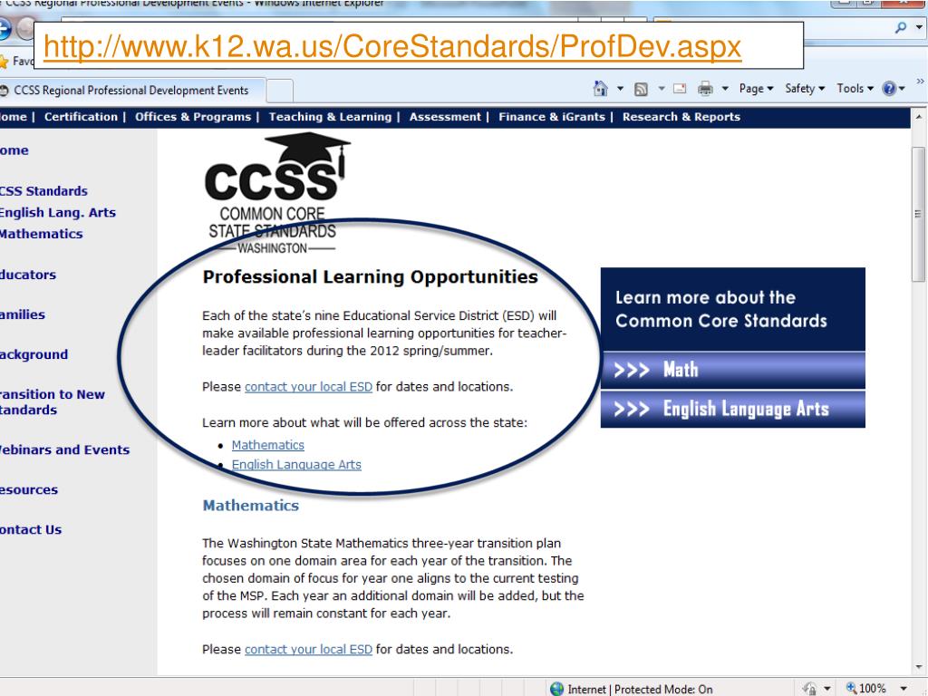 PPT Common Core State Standards for English Language Arts The Big