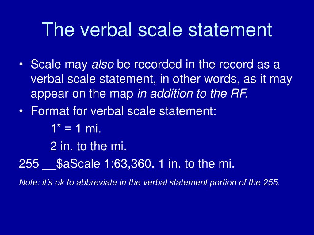 Unveiling The Power Of Verbal Scale Maps A Comprehensive Guide
