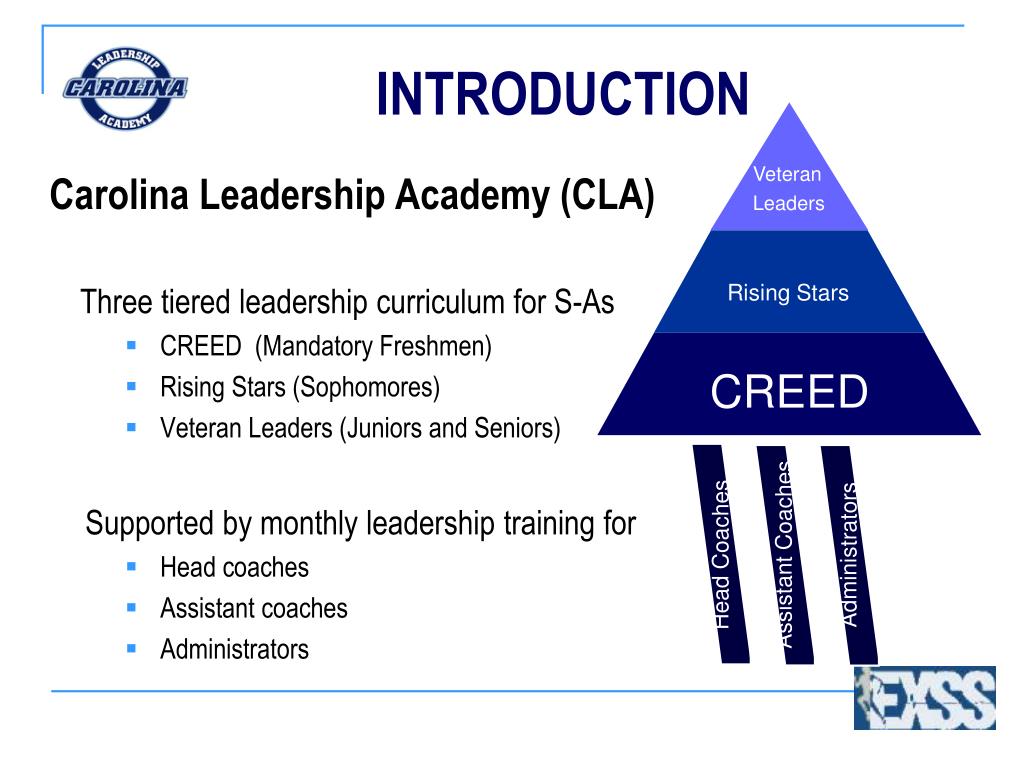 PPT A Critical Analysis of the Carolina Leadership Academy’s CREED Program at the University