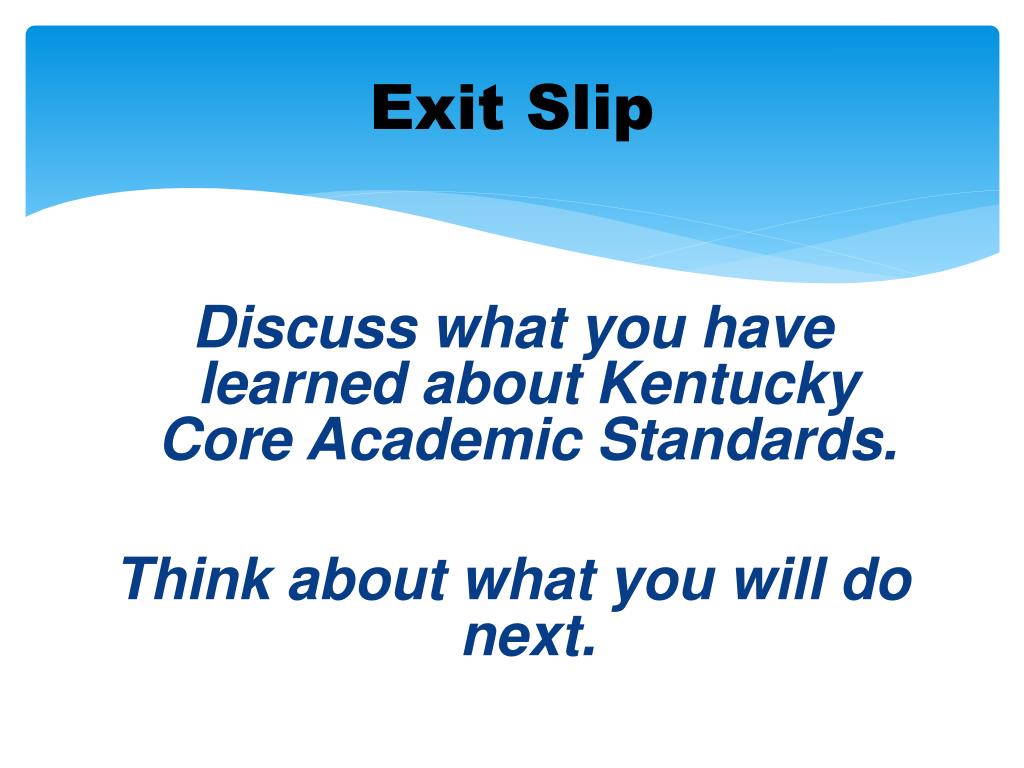 PPT Kentucky Core Academic Standards PowerPoint Presentation, free