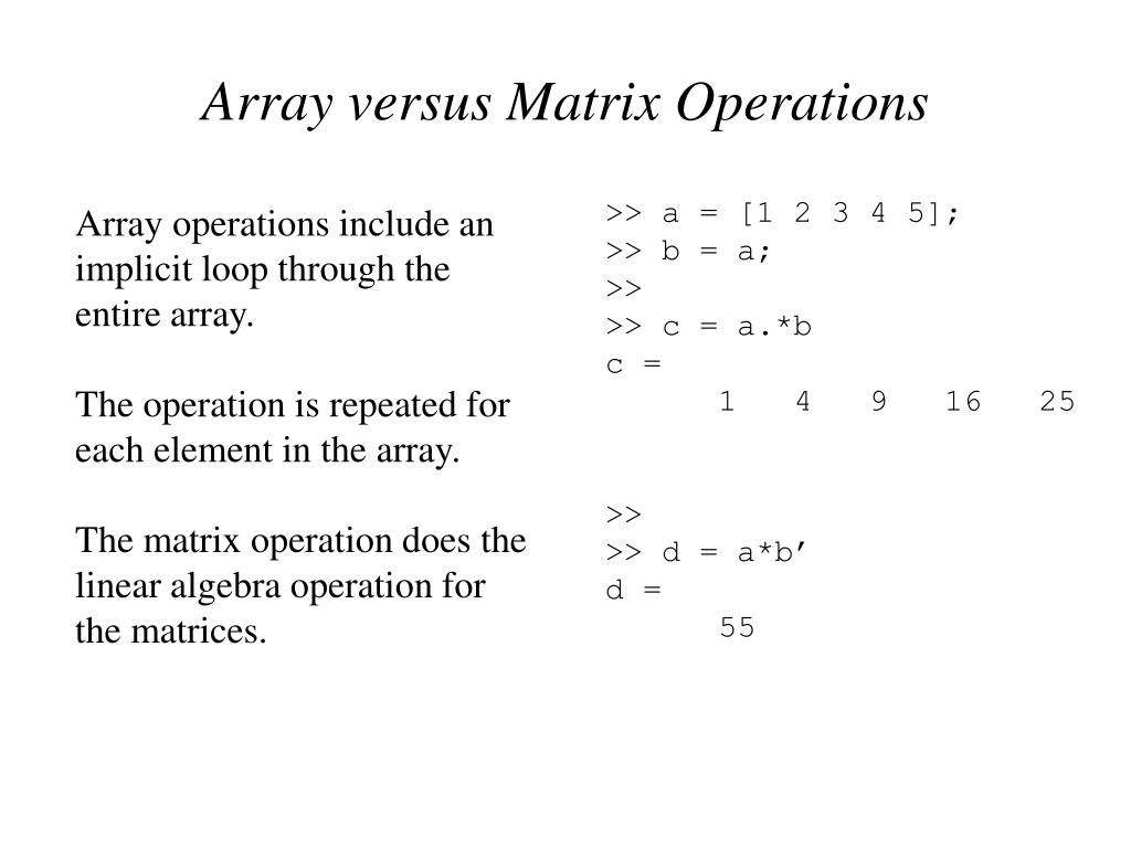 PPT An Introduction to MATLAB PowerPoint Presentation, free download