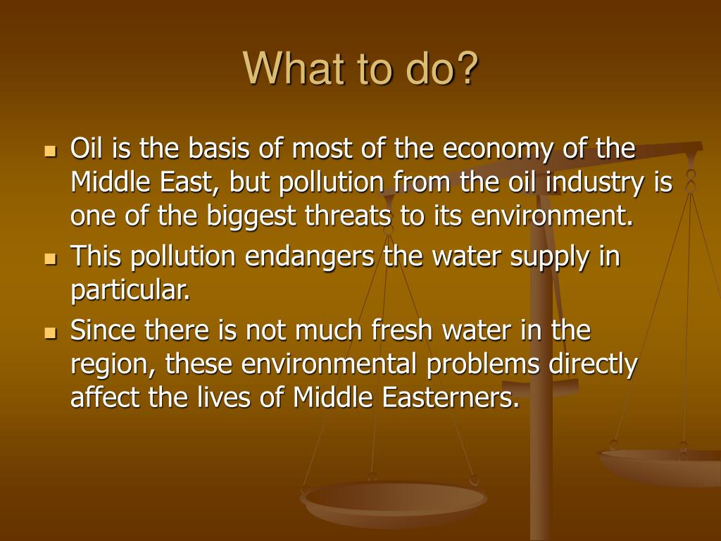 PPT Major Environmental Issues of the Middle East PowerPoint Presentation ID294398