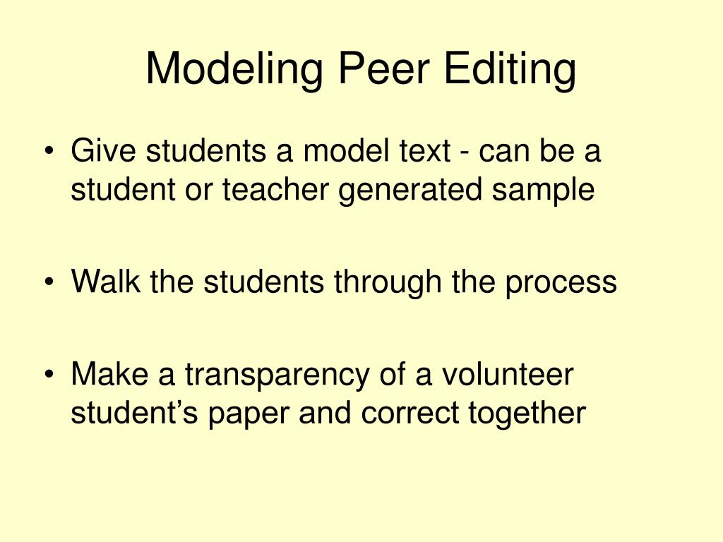 PPT Peer Editing PowerPoint Presentation, free download ID294717