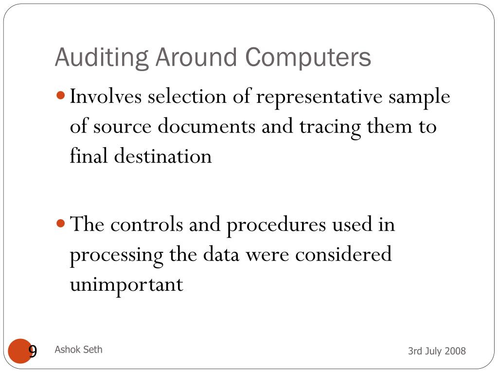 PPT AUDIT IN COMPUTERIZED ENVIRONMENT PowerPoint Presentation, free