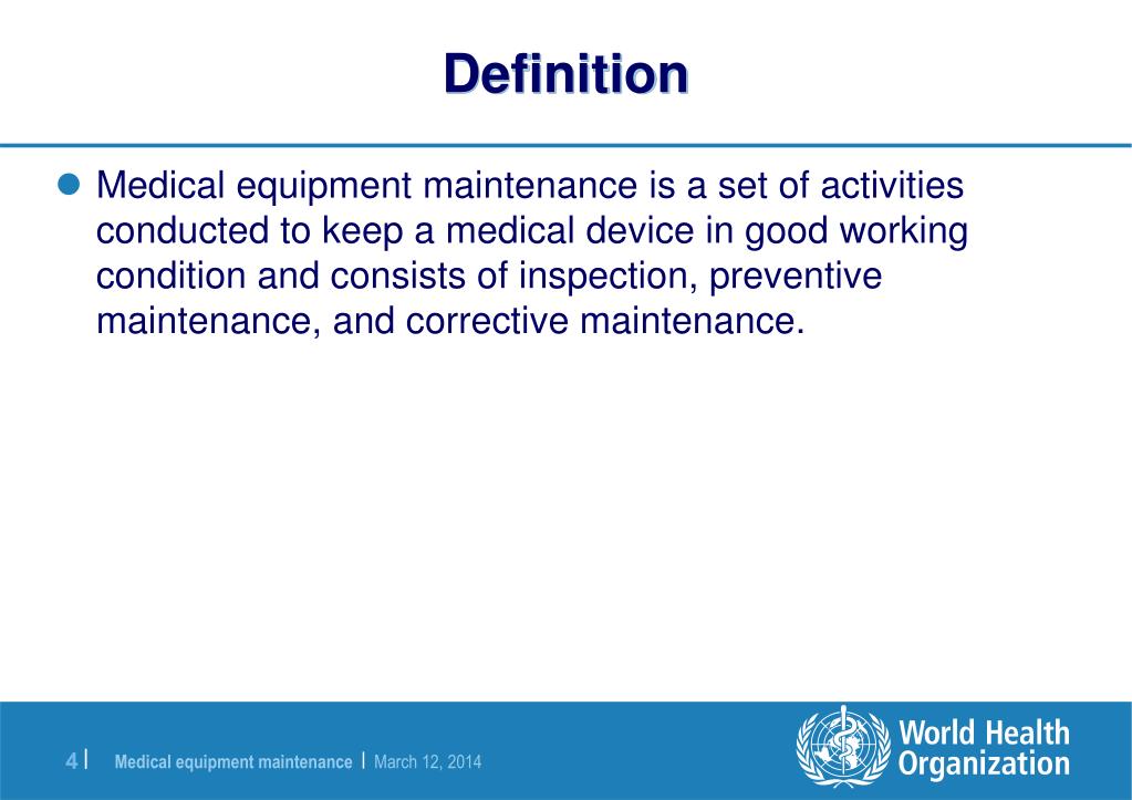 PPT Medical equipment maintenance PowerPoint Presentation, free