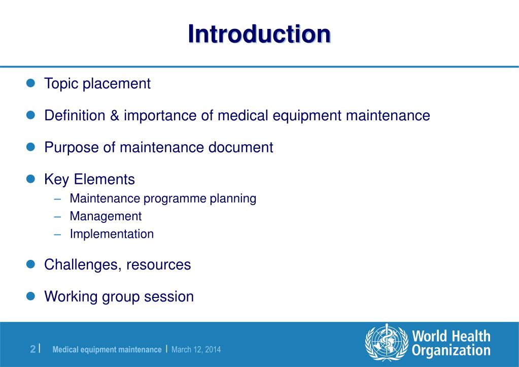 PPT Medical equipment maintenance PowerPoint Presentation, free