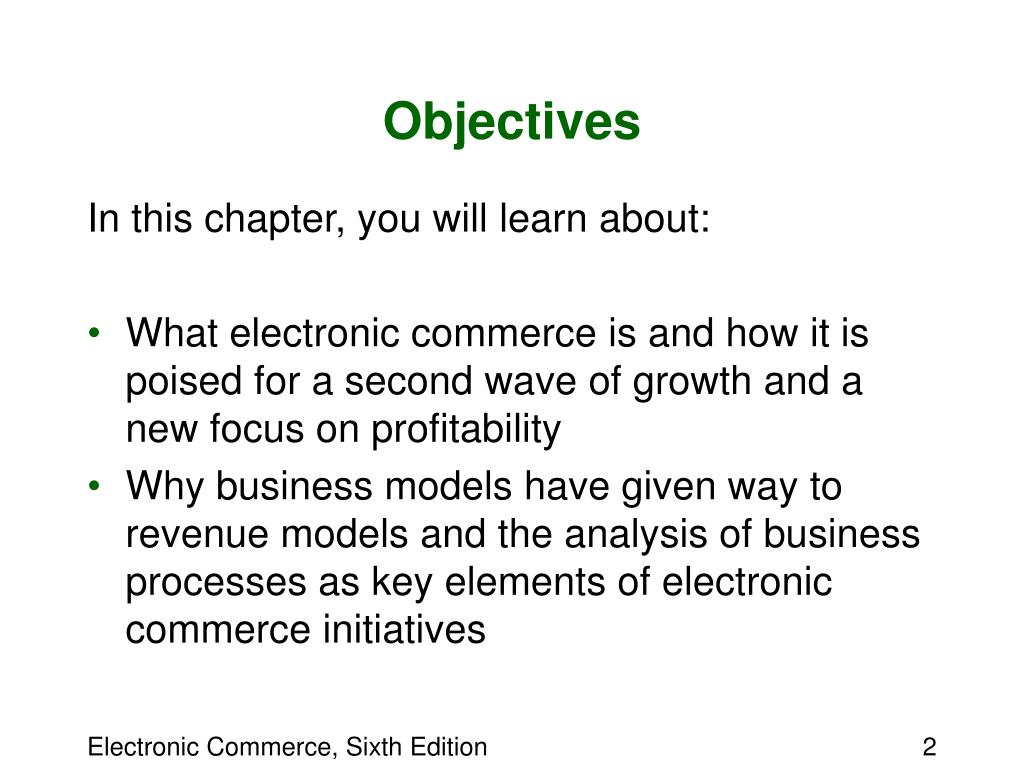 PPT Chapter 1 Introduction to Electronic Commerce