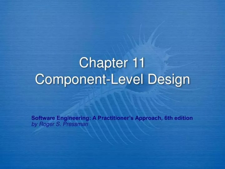 PPT Chapter 11 ComponentLevel Design PowerPoint Presentation, free
