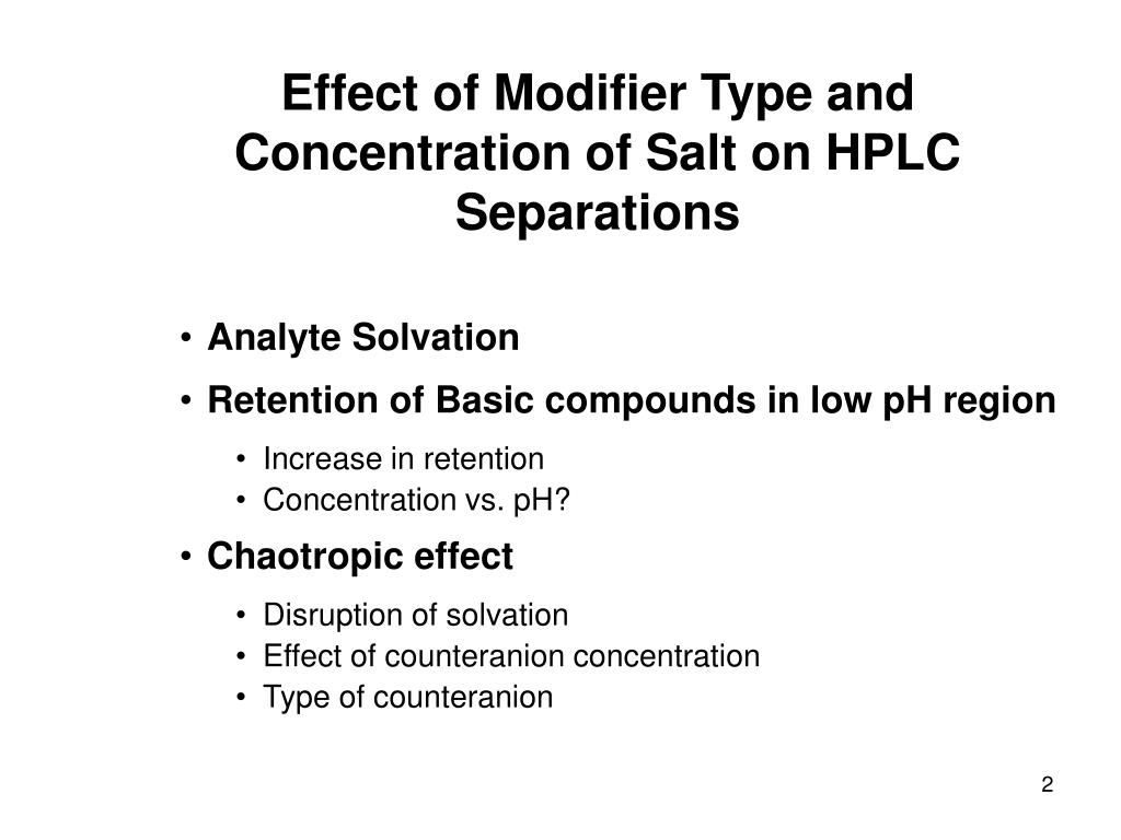 PPT Salt Effects PowerPoint Presentation, free download ID296520