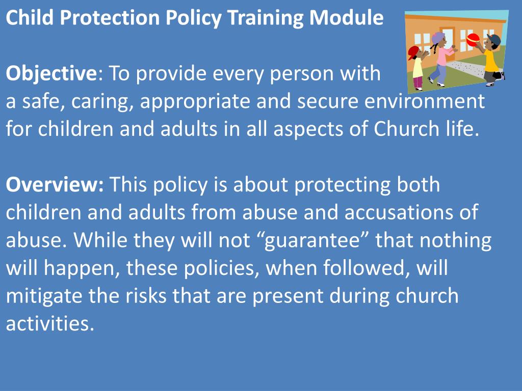 PPT Child Protection Policy Training Module St Stephen Lutheran