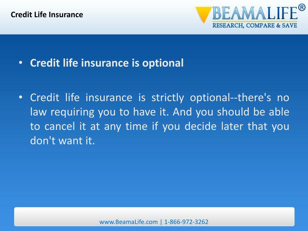 PPT Credit Life Insurance PowerPoint Presentation, free download ID29702