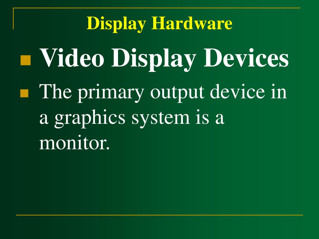 PPT Graphics Systems PowerPoint Presentation, free download ID297085