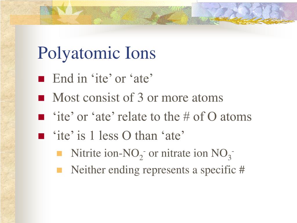 PPT Ch 6 Chemical Names & Formulas PowerPoint Presentation, free