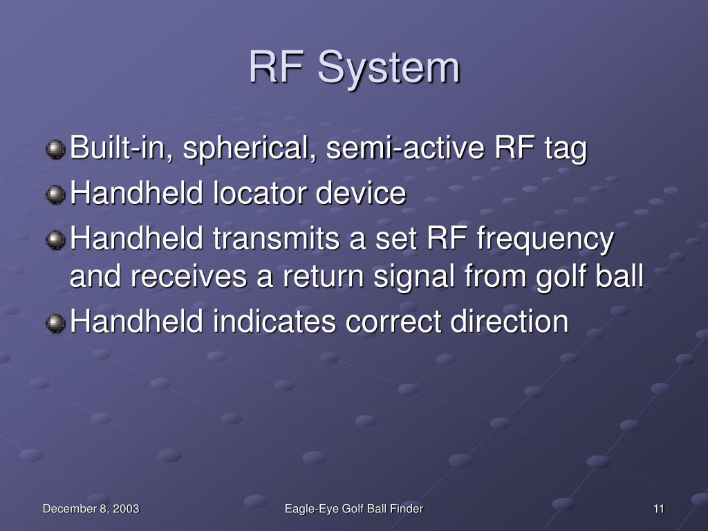 PPT EagleEye Golf Ball Finder PowerPoint Presentation, free download