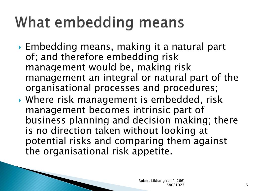 PPT Embedding Risk Management PowerPoint Presentation, free download