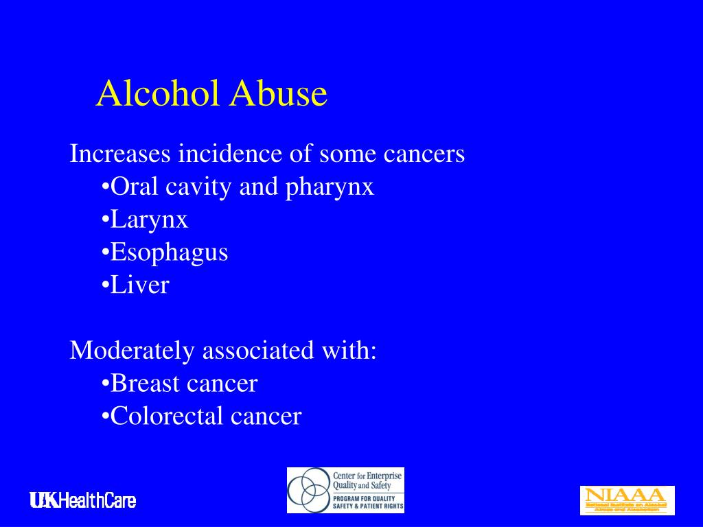 PPT Alcohol Use, Abuse in HIV HIV Quality of Care Advisory Committee