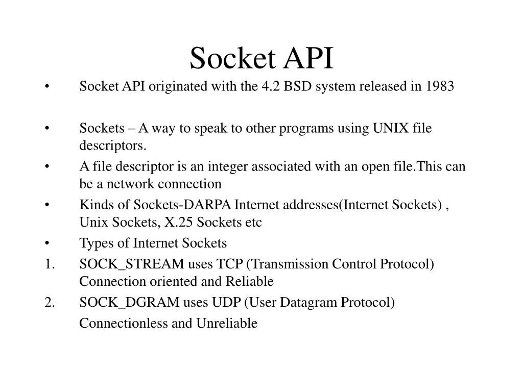 PPT UNIX Socket Programming CS 6378 PowerPoint Presentation, free download ID30079