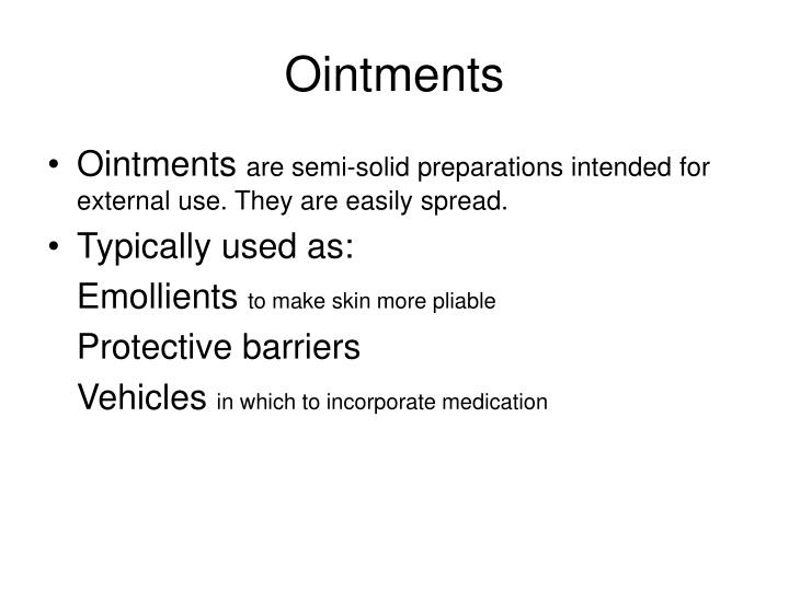 PPT Topical delivery dosage forms PowerPoint Presentation ID300896