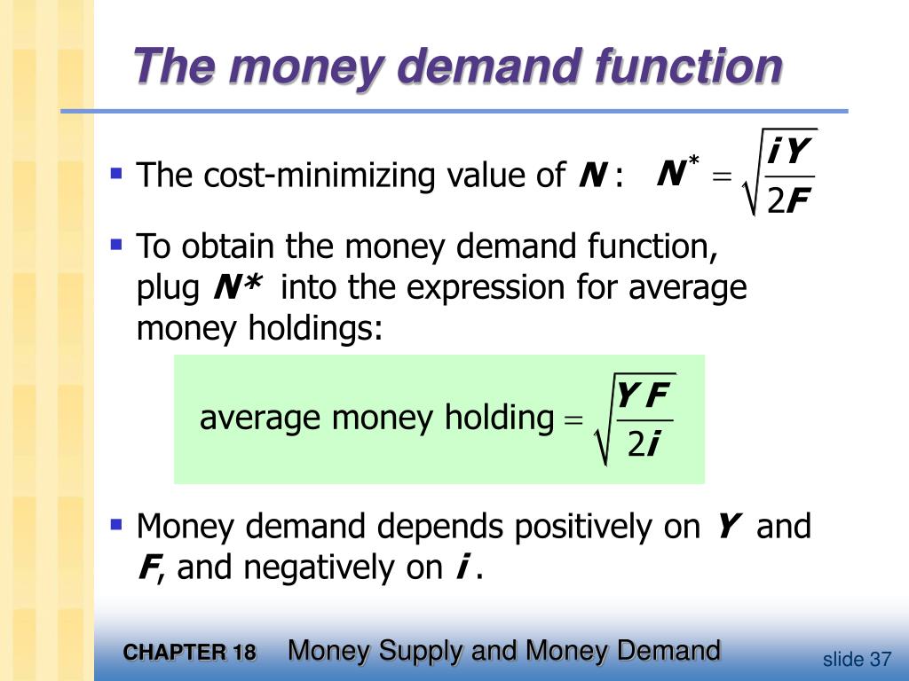 PPT CHAPTER EIGHTEEN Money Supply and Money Demand PowerPoint