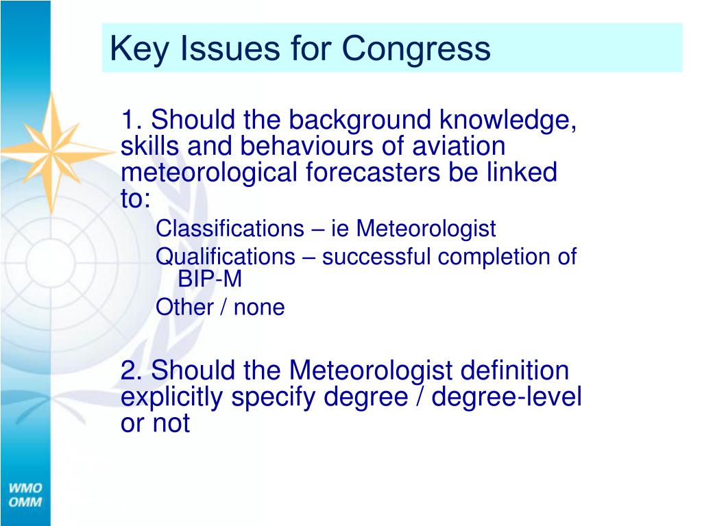 PPT Revision of WMO No. 258 and its implications, with emphasis on