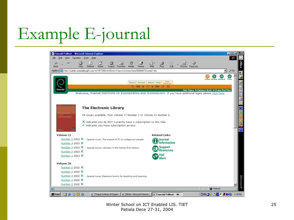 PPT ICT Enabled Library and Information Services PowerPoint