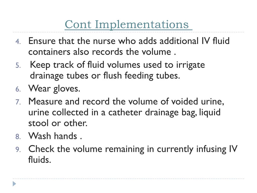 PPT Intake and Output Calculation PowerPoint Presentation, free