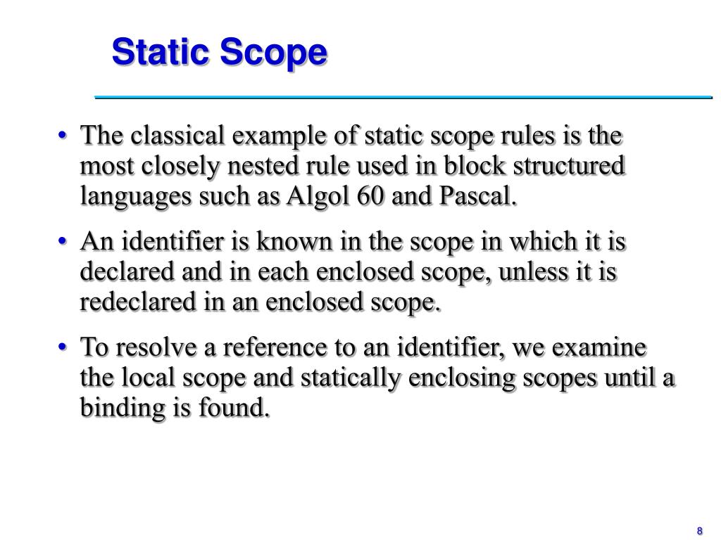 PPT Scope Rules (Section 3.3) PowerPoint Presentation, free download