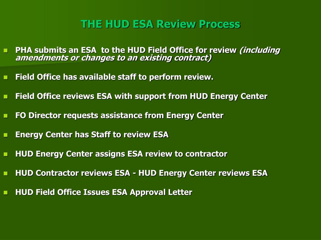 PPT ENERGY PERFORMANCE CONTRACTS The Role of the HUD Field Office